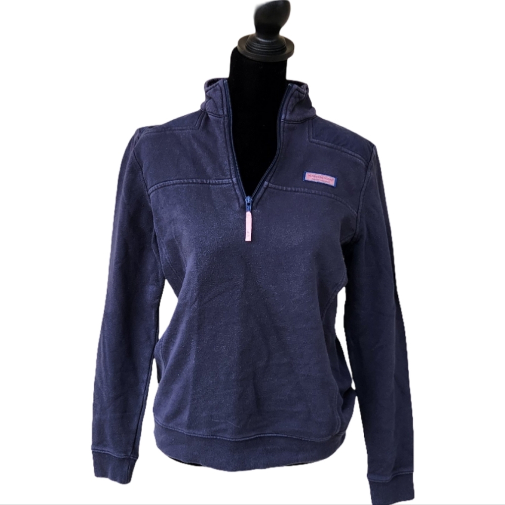 Vineyard Vines Shep Shirt Pullover Sweatshirt Navy Blue Size Small